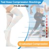 2Pairs Ted Hose Compression Stockings for Women and Men, Anti