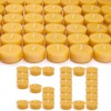 Pure Beeswax Tealight Candles | 50 Pack Natural Unscented Beeswax