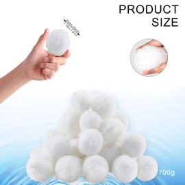 700 g Filter Balls, Filter Balls Pool, Pool Pump Filter Balls, Swimming Pool Filter Balls, Filter Balls, for 25 kg Filter Sand Replacement, Filter Balls Whirlpool, for Swimming Pool, Filter Pump