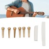 Bridge Pins Saddle Nut Set Replacement Bone Saddle Nut Brass