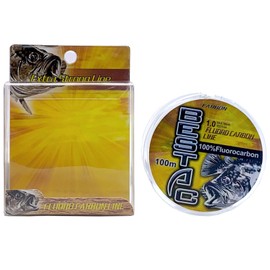 Bestac FC 100% Fluorocarbon Fishing Line Pure Shock Resistant, Leader Material, Clear, 2LB-16LB (100Yards-4LB)