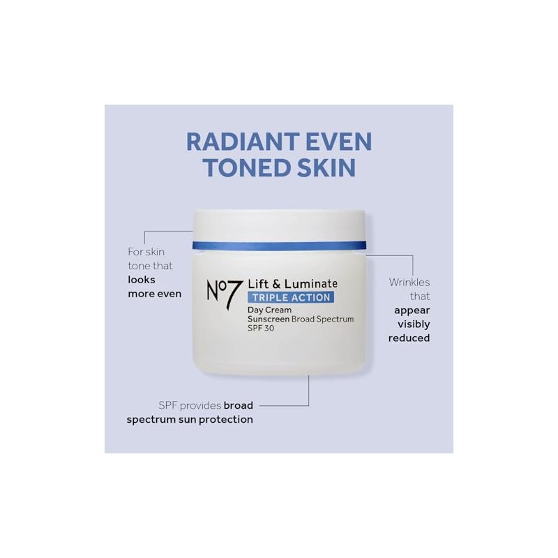 No7 Lift Luminate Triple Action Day Cream SPF30 50ml