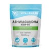 Ashwagandha Organic KSM-66 Tablets 3000mg | 2 Month Daily Supply | 120 High Strength Supplement Tablet (Not Capsule or Powder) | Made in UK | Vegan