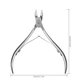 siyuwuro 3Pcs Cuticle Trimmer Stainless Steel Professional Cuticle Dead Skin Cutter with Sharp Blades Cuticle Remover Nippers for Nail Care Manicure Pedicure Tool