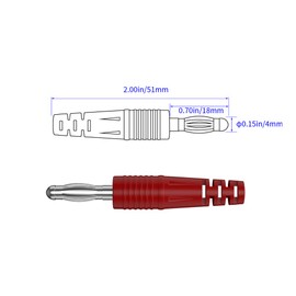 CZJZDZ 2 cables de prueba de enchufe banana, cable de prueba de cable de 4 mm, cable de prueba para multímetro, cable de arranque de prueba eléctrica, 100 cm J.70055