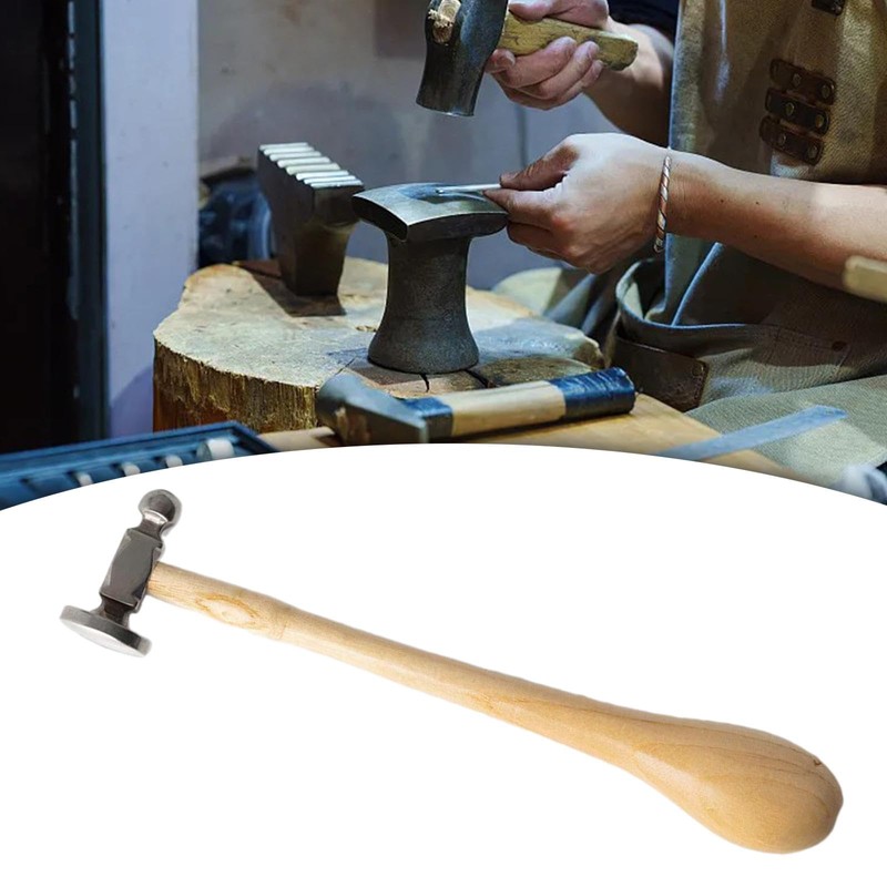 Perfeclan Two Sided Chasing Hammer for Jewelry Making Ball Pein