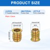 sourcing map 9Pcs Threaded Inserts Nuts, M10x20mm Hex Socket Drive