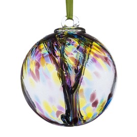 10cm Spirit Ball - Happy Retirement - Purple, Green & Blue