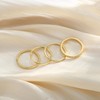 Florideco Stackable Gold Rings for Women - 14K Gold Plated