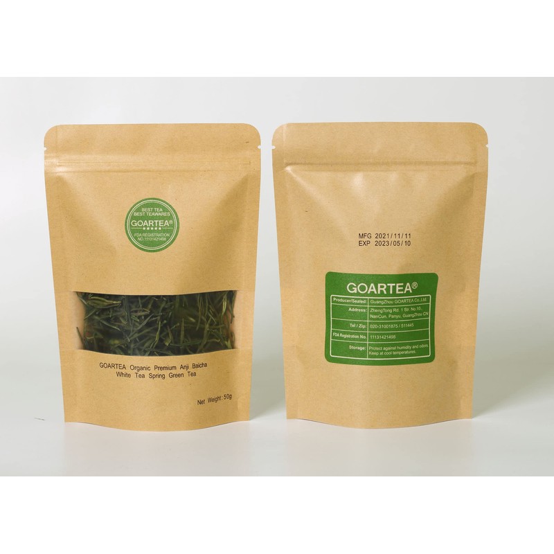 GOARTEA Green Tea 50g / 1.76oz Premium Anji White Tea