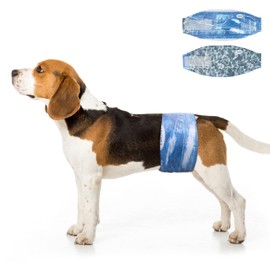 Dono Dog Diapers Male Disposable Male Dog Wraps, Wider Doggie Puppy Diapers Male Belly Bands, Super Absorbent, Leak-Proof Fit, Excitable Urination, Incontinence, Small 48ct