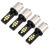 4pcs 12SMD LED White Lights Car Bulb Brake Stop Turn