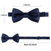 Alizeal Boys Tuxedo Pre Tied Bow Ties (Dark Navy)