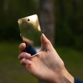 Coghlan's Featherweight Shatterproof Acrylic Mirror for Travel, Camping, and Outdoor Adventures – Lightweight, Durable, Compact, Portable Safety - Personal Care, Makeup and Shaving – 4x6 Inches