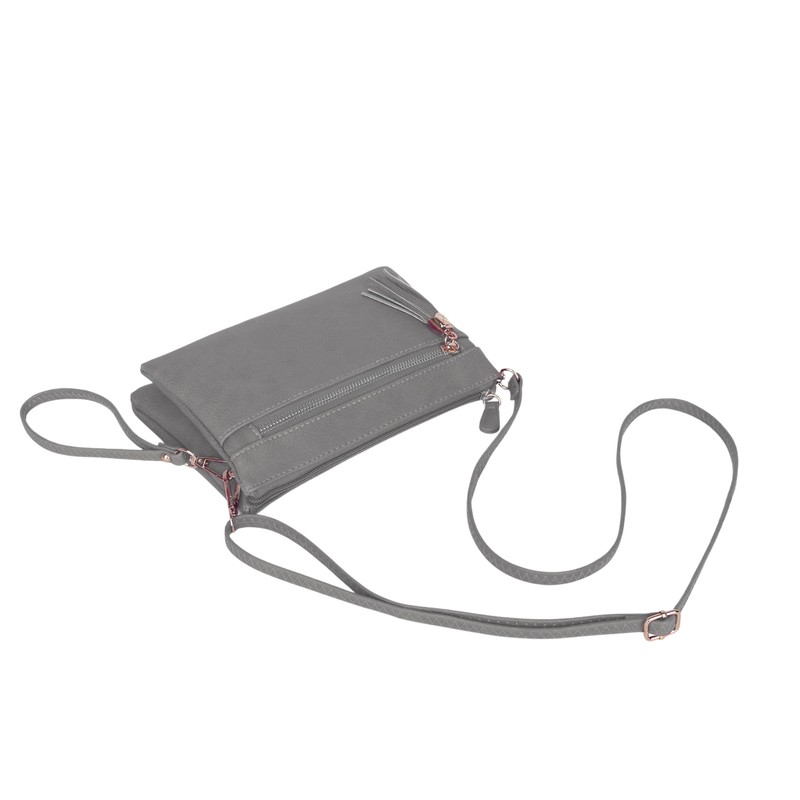 Solene Women's Lightweight Multi Compartment Wristlet Clutch Wallet Crossbody Bag