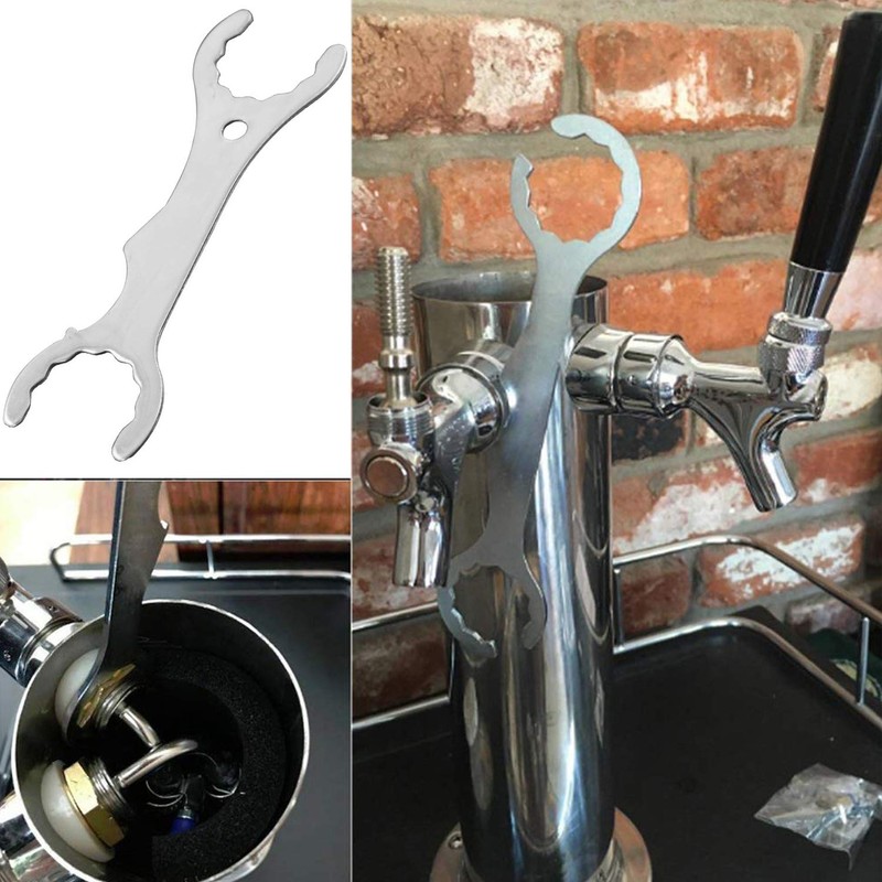 SnowTing 2PCS Faucet Wrench Spanner Home Brewing Stainless Steel Superior