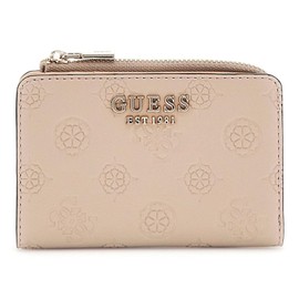 GUESS Phoebe SLG Zip Around Card Case Simply Taupe Logo