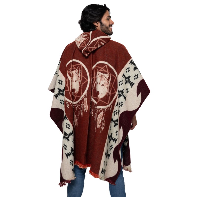 Alpaca Land, Handmade Ecuadorean Alpaca Wool Ponchos (US, Alpha, One