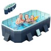 Foldable Pool, Non-Inflatable Swimming Pool for Kids, Adults and Pets,