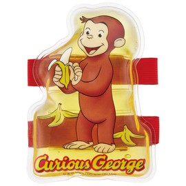 Skater CLBB1-A Curious George Ice Pack with Belt, 5.5 x 3.1 inches (14 x 8 cm)