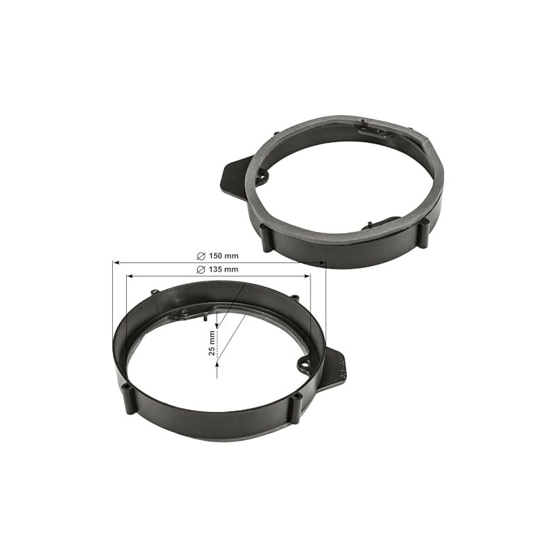 Tomzz Audio® 2834 024 Rings Speaker Adaptor for Mercedes A-Class