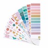 Erin Condren Functional Sticker Book Fan, 24 Sheets of Colorful