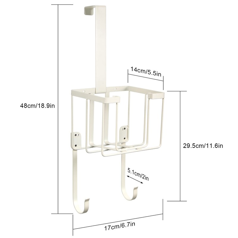 ORLESS Over The Door/Wall Mount Ironing Board Hanger, Laundry Room