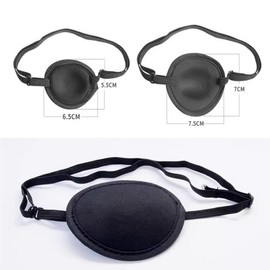 Black Protect Eye Patch Satin Single Eye Patch Lazy Eye Amblyopia Strabismus Eye Masks