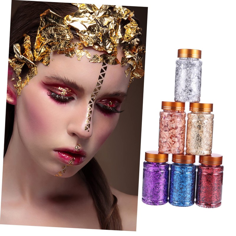 BIUDECO DIY Nail Decoration Supplies Gold Foil Rhinestones Nail Art