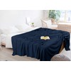 Utopia Bedding Navy 100% Cotton Blanket [Queen Size - 90x90