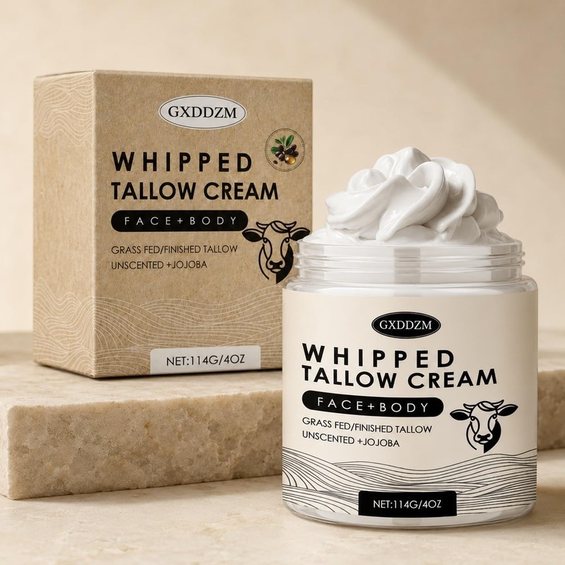 Crema Batida de Sebo, Rostro y Cuerpo, Sin Aroma +