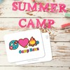 Peace Love Camp Postcards for Kids | Cute Camp Stationary