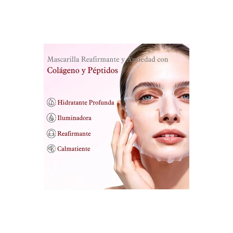Mascarilla Reafirma Y Anti-edad Con Colágeno Y Péptidos Todo Tipo