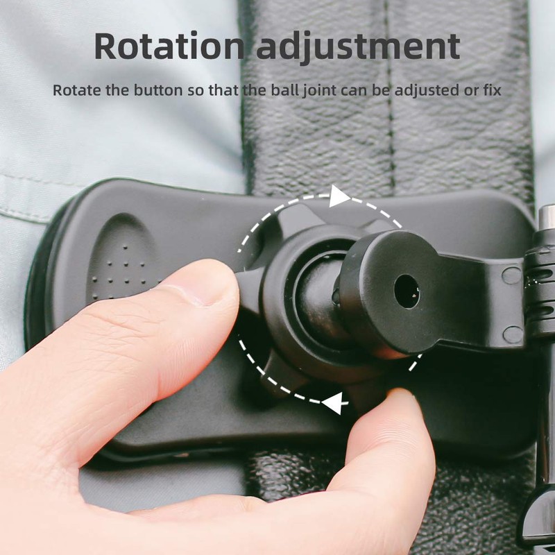 SUREWO360° Rotating Backpack Strap Mount Quick Clip Mount with Expanding