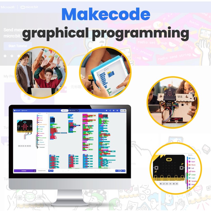 KEYESTUDIO Micro:Bit V2 Smart Home Kit with Fun Microbit Stem