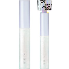 KISS Gem Plumper 01 (Preades Snow) 0.3 oz (7.5 g) Glossy Lip Gloss Plumper