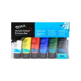 Mont Marte Acrylic Colour Paint Set Signature 6pcx 50ml Artist Paint Mont Marte Arts Supply