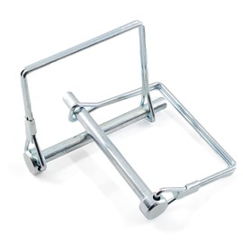 Uenhoy 10 Pcs Square Shaft Locking Pin Safety Coupler Pin 1/4 Inch Wire Lock Pin for Trailers PTO Lawn Mower Hitches, 1/4" x 2-3/4"