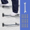 6-Rung Window Well Ladder, Heavy Duty Steel Basement Egress Ladder,