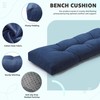 DANGHOOGY 36 Inch Bench Cushions, Tufted High-Density Foam Cushions for