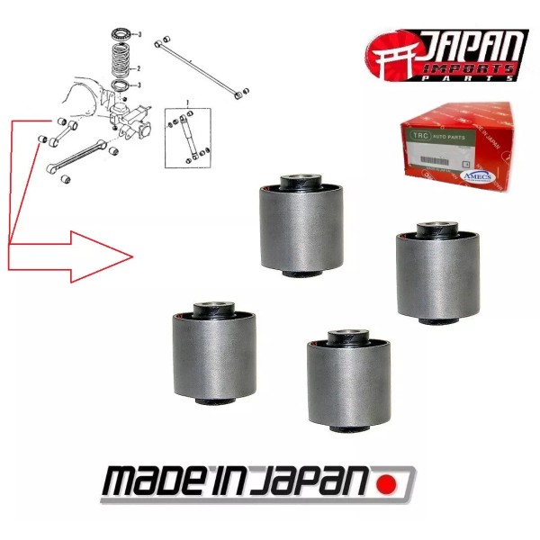 TRC Made in Japan Rear Upper Arm Bushings for Pathfinder
