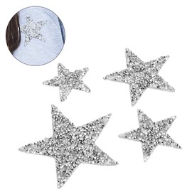 Parches de Estrella de Diamantes de Imitación, Parches de Planchado Fáciles de Operar Exquisitos Hermosos para Mujeres para Chaquetas