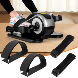 Zakle 4PCS Under Desk Elliptical Machine Pedal Straps, Suitable for Leg Pedal Exercixer for Seniors Fitness Home Sports Accessories, Ellipse Leg Exerciser Machine Pedal Straps