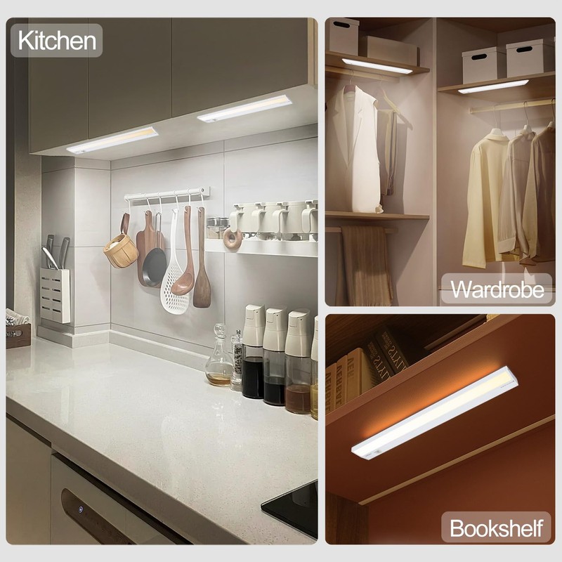 Ansen Hardwired Under Cabinet Lighting, 18IN 15W 998.4LM LED Light