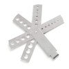 Rodipu Durable Fan Gauge, Silver Diamond Fan Gauge, Jewelry Tool