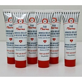 Fab Pharma 6X FAB Pharma ARNICA RELIEF & RESCUE MASK Soothe & De-Stress 9.6g/0.34oz ea