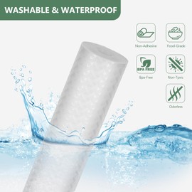 Origuuds Shelf Liners, Non-Adhesive Drawer Liner, Waterproof & Oil-Proof Kitchen Cabinet Cupboard Liner Plastic EVA Material BPA Free Fridge Liner Mats Paper Protector for Shelves (Clear/12in x 60in)
