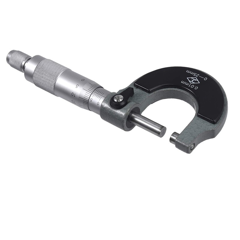 AUTOUTLET Outer Micrometer 0-25mm (0.01mm Scale) Metric External Caliper Strong