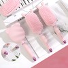 Premium Hairbrush Scalp Massage Volume Up Detangling Anti-static Hairbrush Square-Oval 2ea