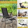 Giantex 4 Pcs Folding Patio Chairs Set 2 Pack Patio